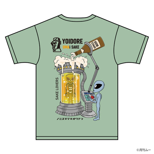 ムー×YOIDORE Tシャツ ライトグリーン
